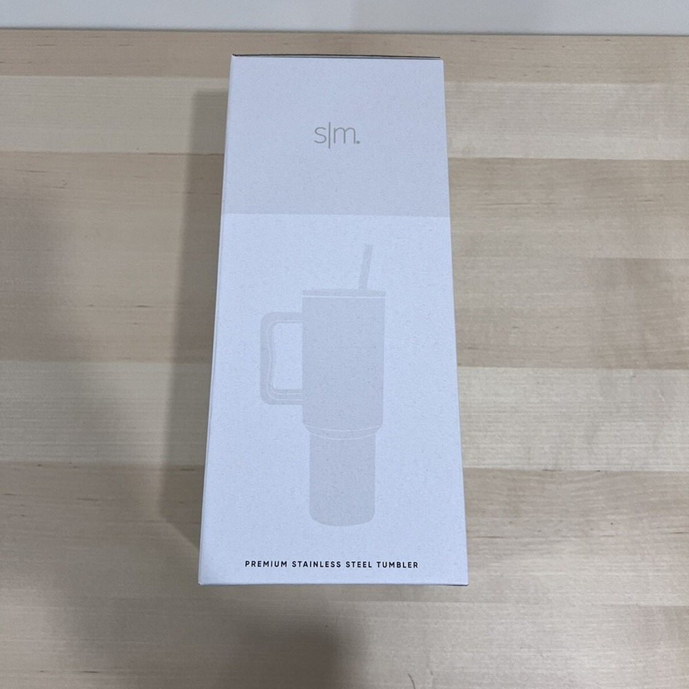 Simple Modern 40 oz Tumbler with Handle and Straw Lid - Blush **Brand New**